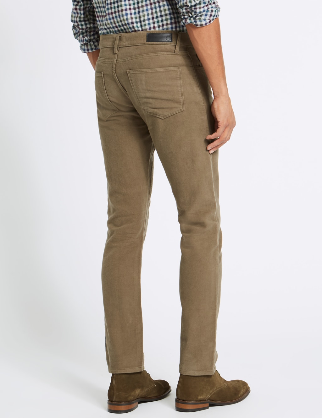 Italian Moleskin Slim Fit 5 Pocket Trousers 4 of 4