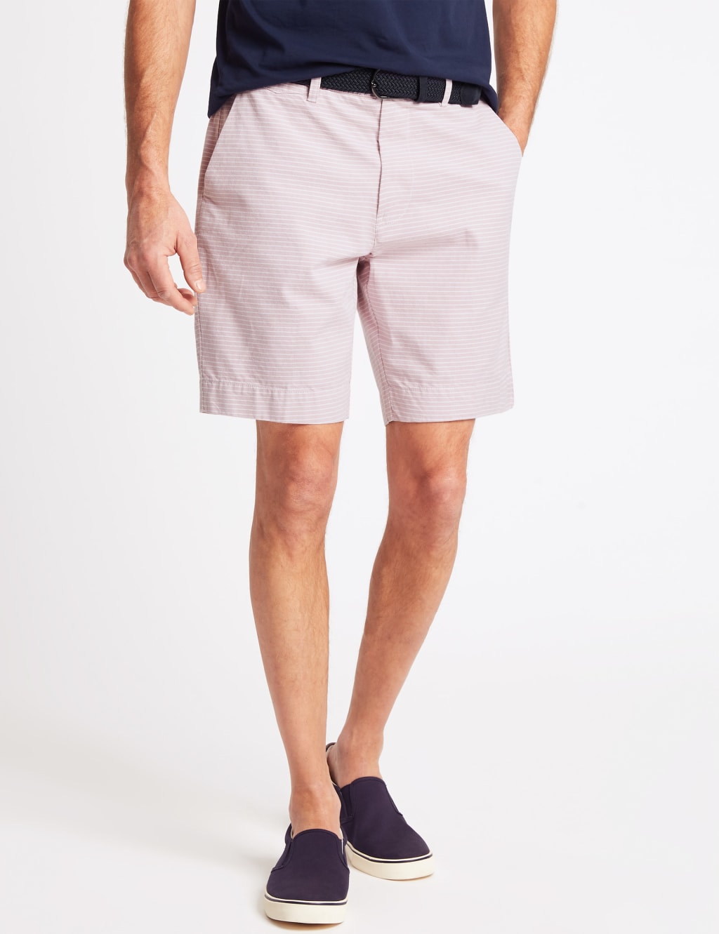 M&s mens shorts blue harbour discount