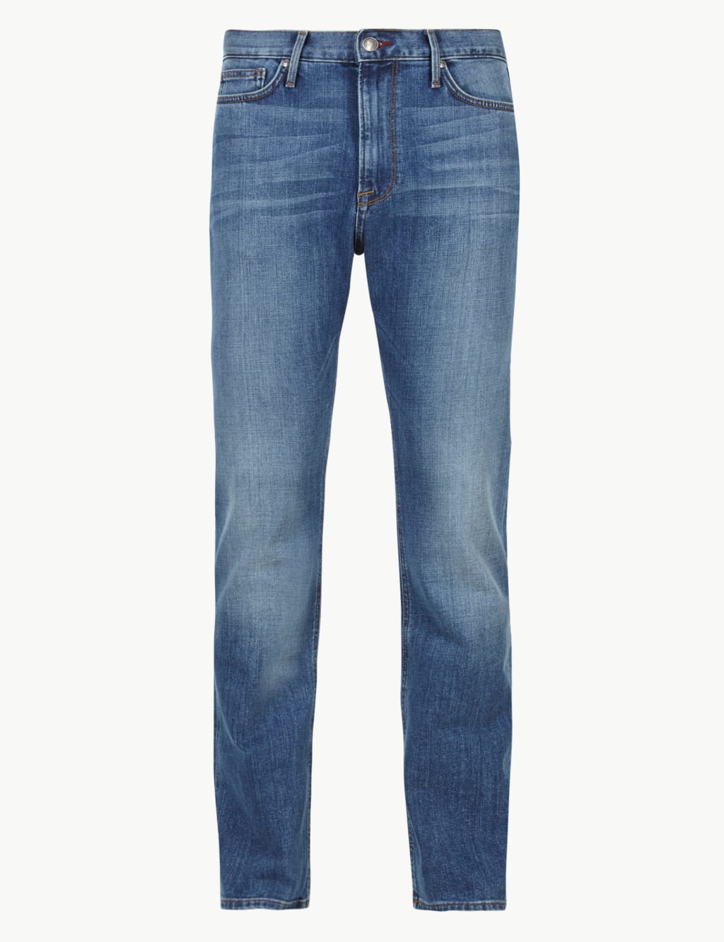 Shorter Length Straight Fit Stretch Jeans 1 of 1