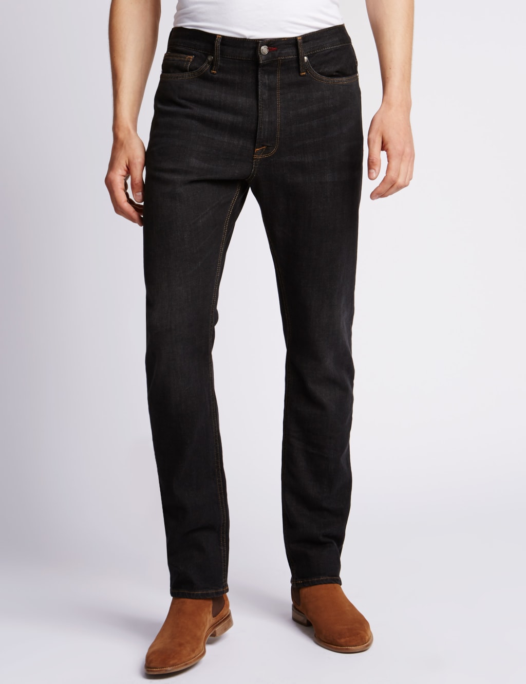 Straight Fit Stretch Jeans 1 of 3