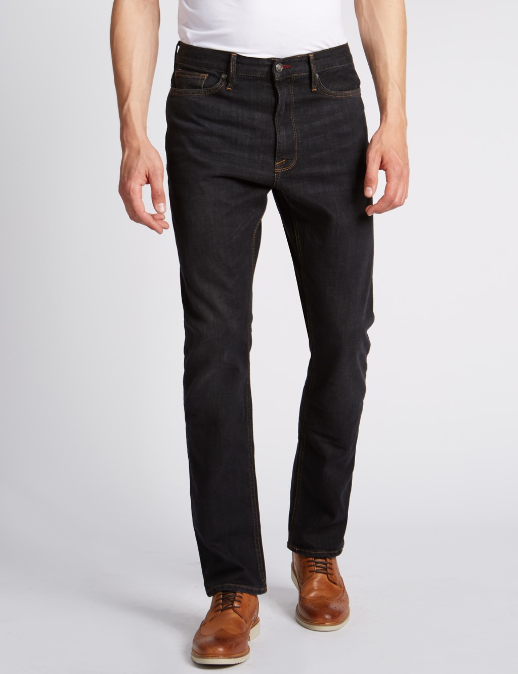 Big & Tall Straight Fit Stretch Jeans 1 of 3