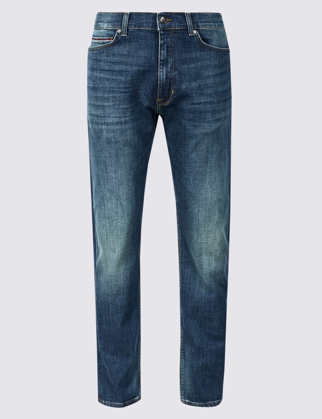 Tapered Fit Jeans with Stretch Blue Harbour M S
