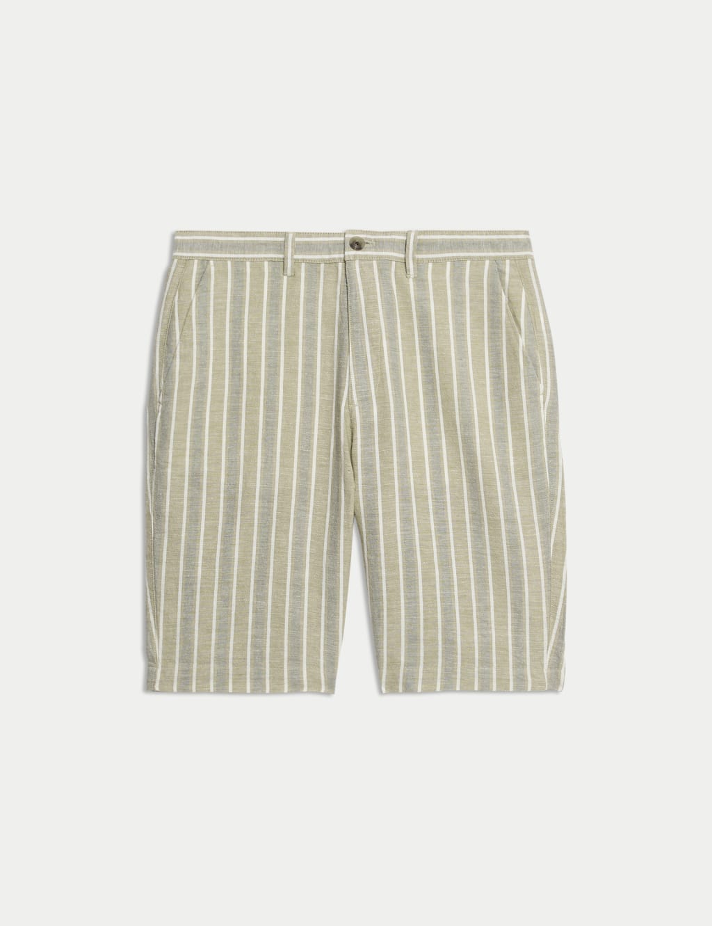 Regular Fit Cotton Linen Blend Chino Shorts 2 of 6