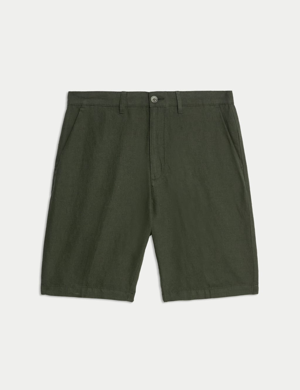 Regular Fit Cotton Linen Blend Chino Shorts 2 of 6