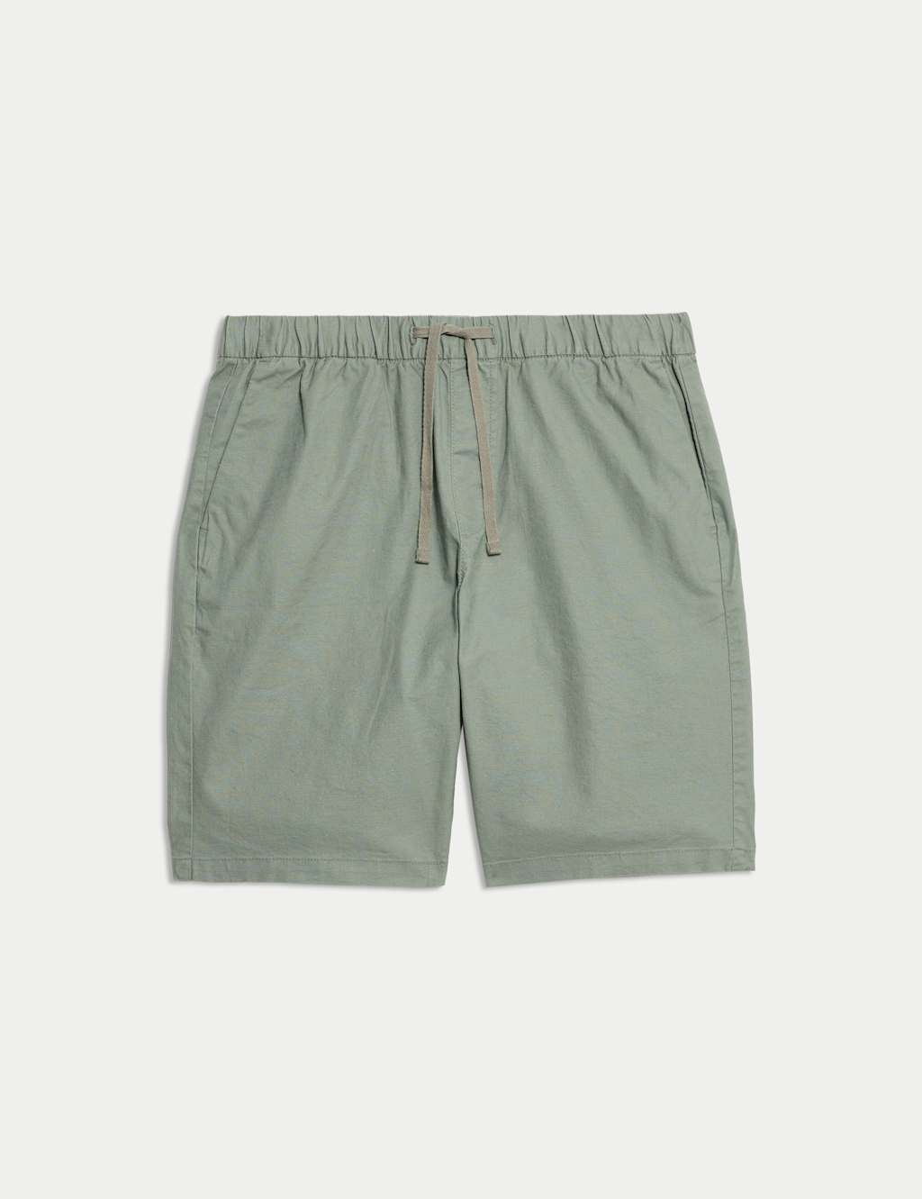 Cotton Linen Blend Elasticated Waist Shorts 2 of 6