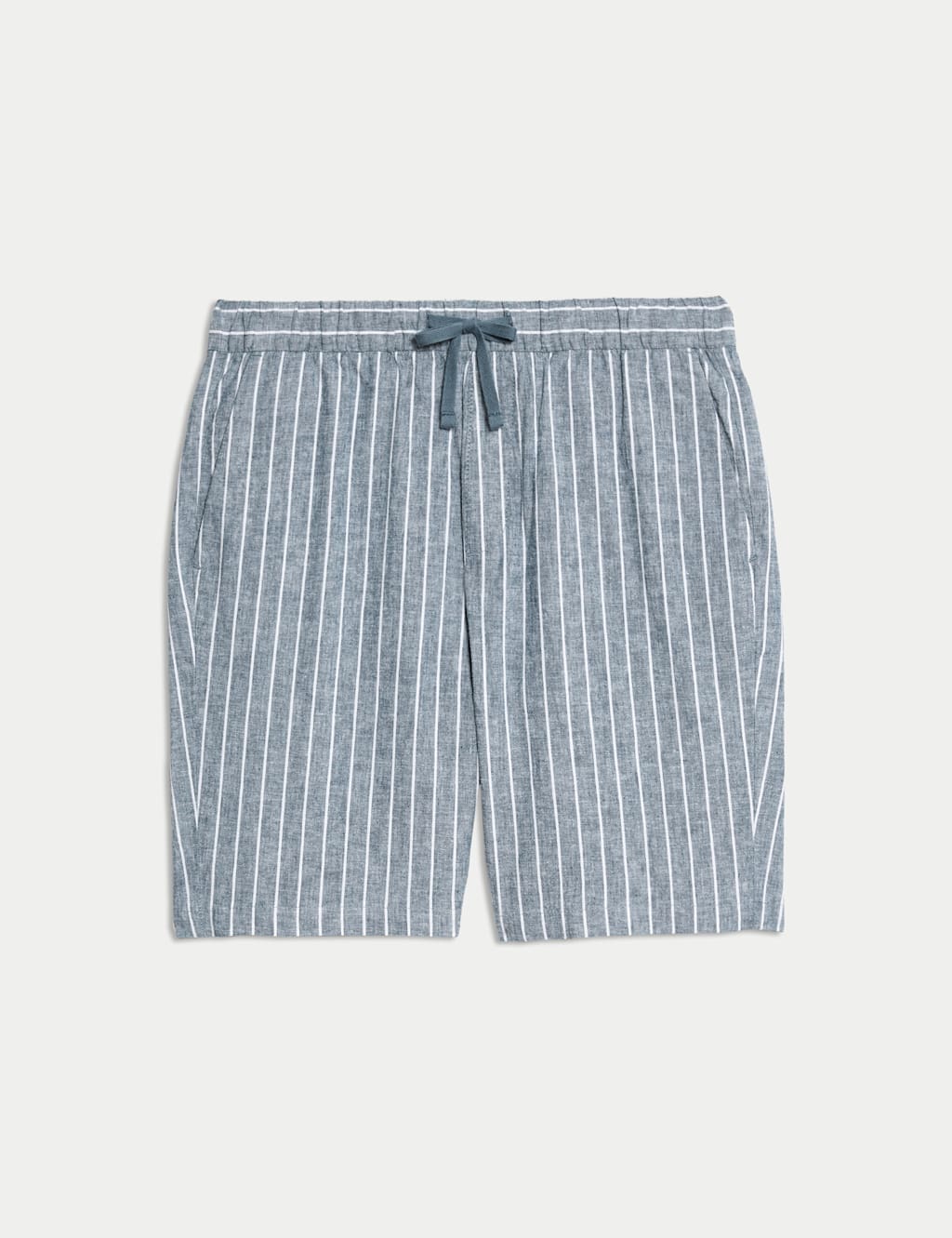 Cotton Linen Blend Elasticated Waist Shorts 2 of 6