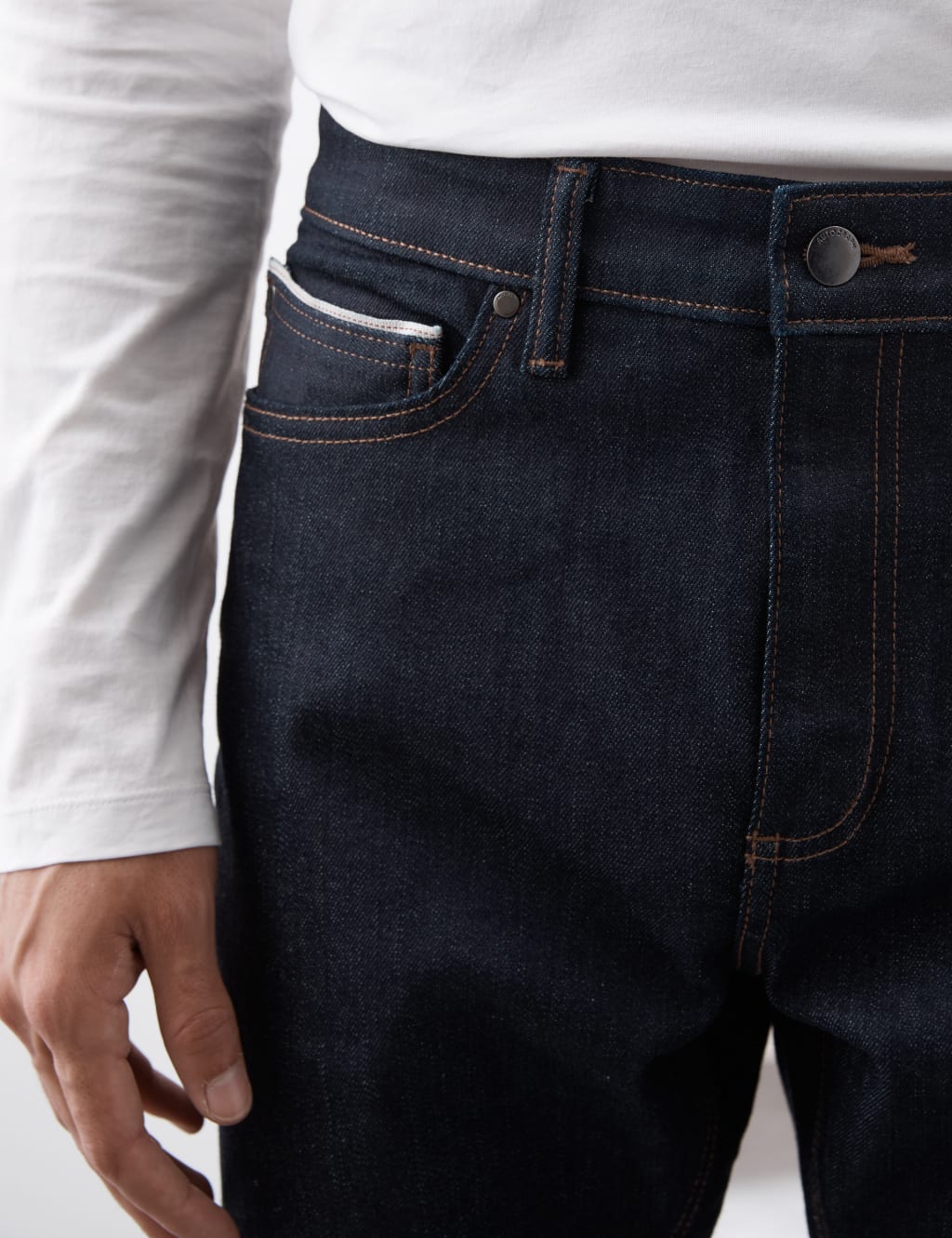 Slim Fit Japanese Selvedge Stretch Jeans 3 of 7