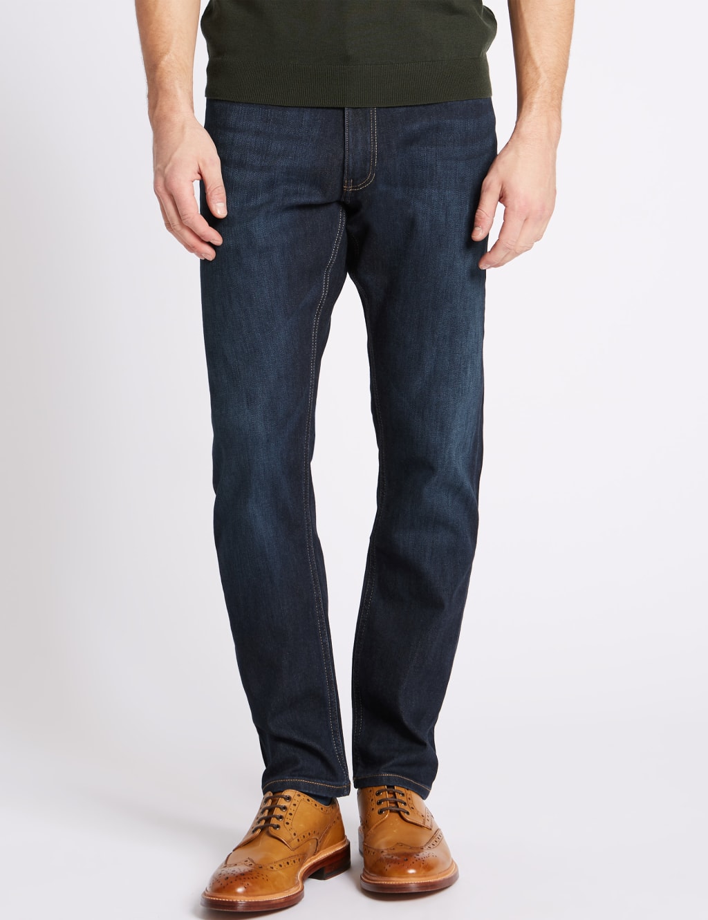 M&s slim leg jeans store