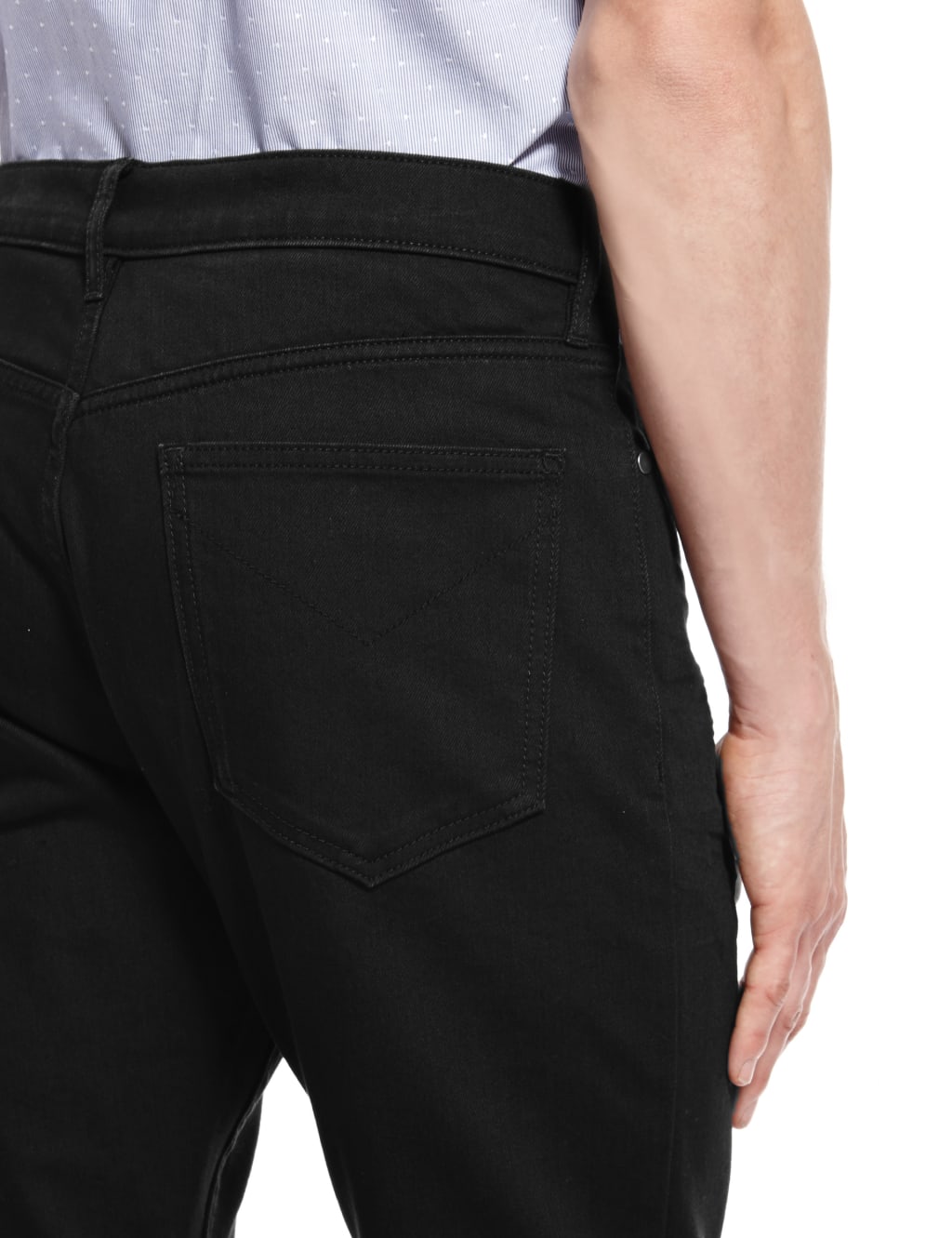 Superslim Fit Stretch Coated Jeans M S Collection M S