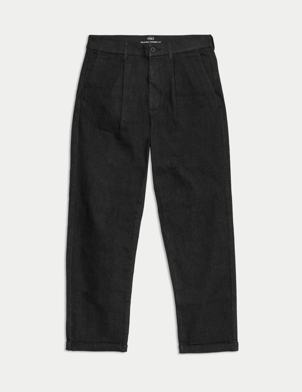 Relaxed Tapered Fit Single Pleat Jeans 2 of 6