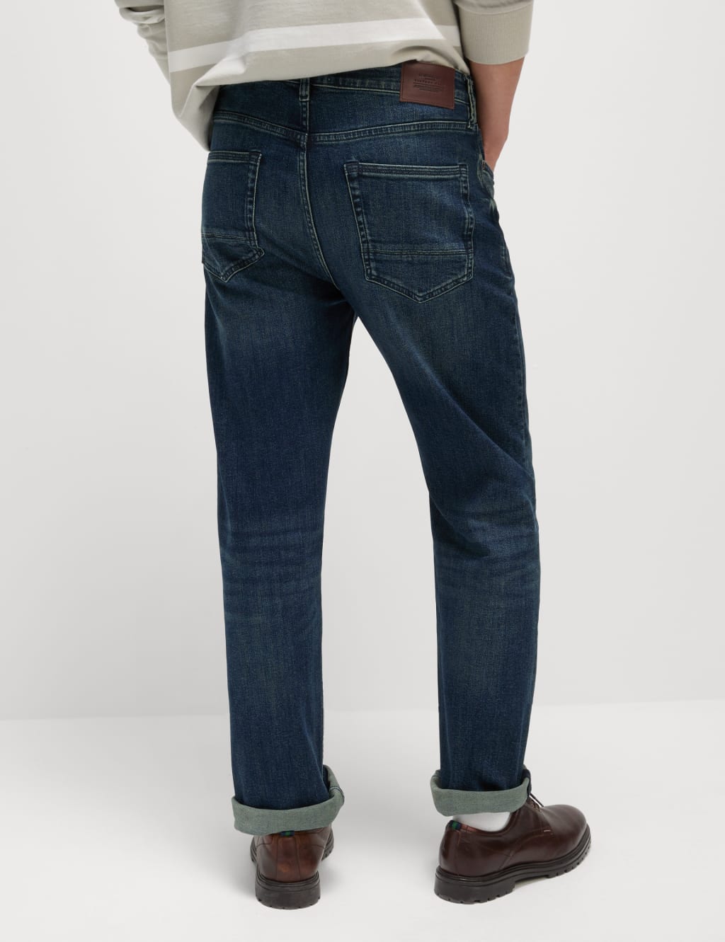 Straight Fit Vintage Wash Stretch Jeans 3 of 5