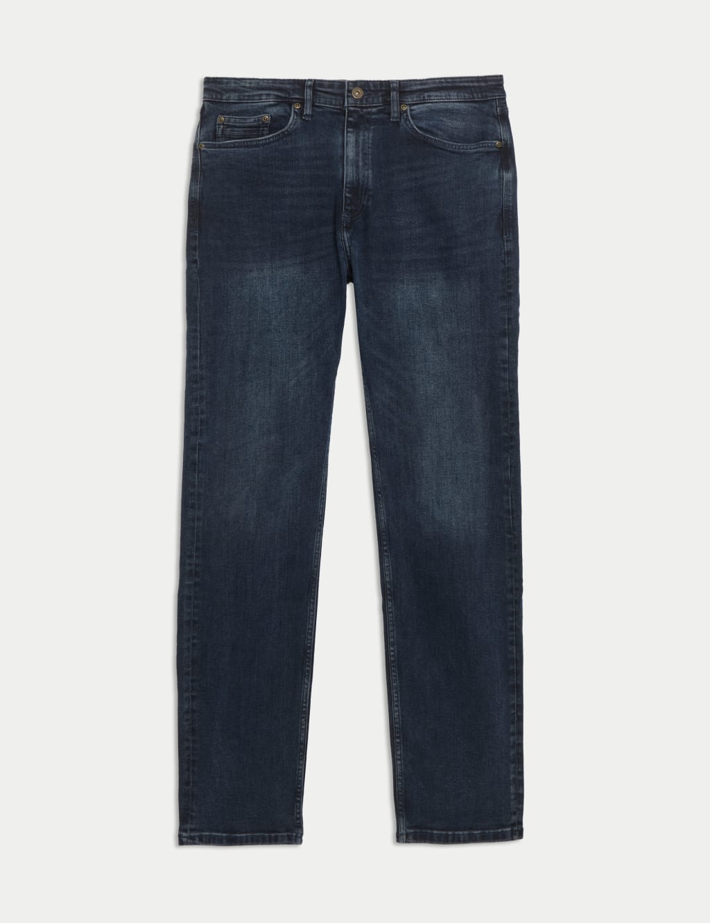 Straight Fit Vintage Wash Stretch Jeans 2 of 6