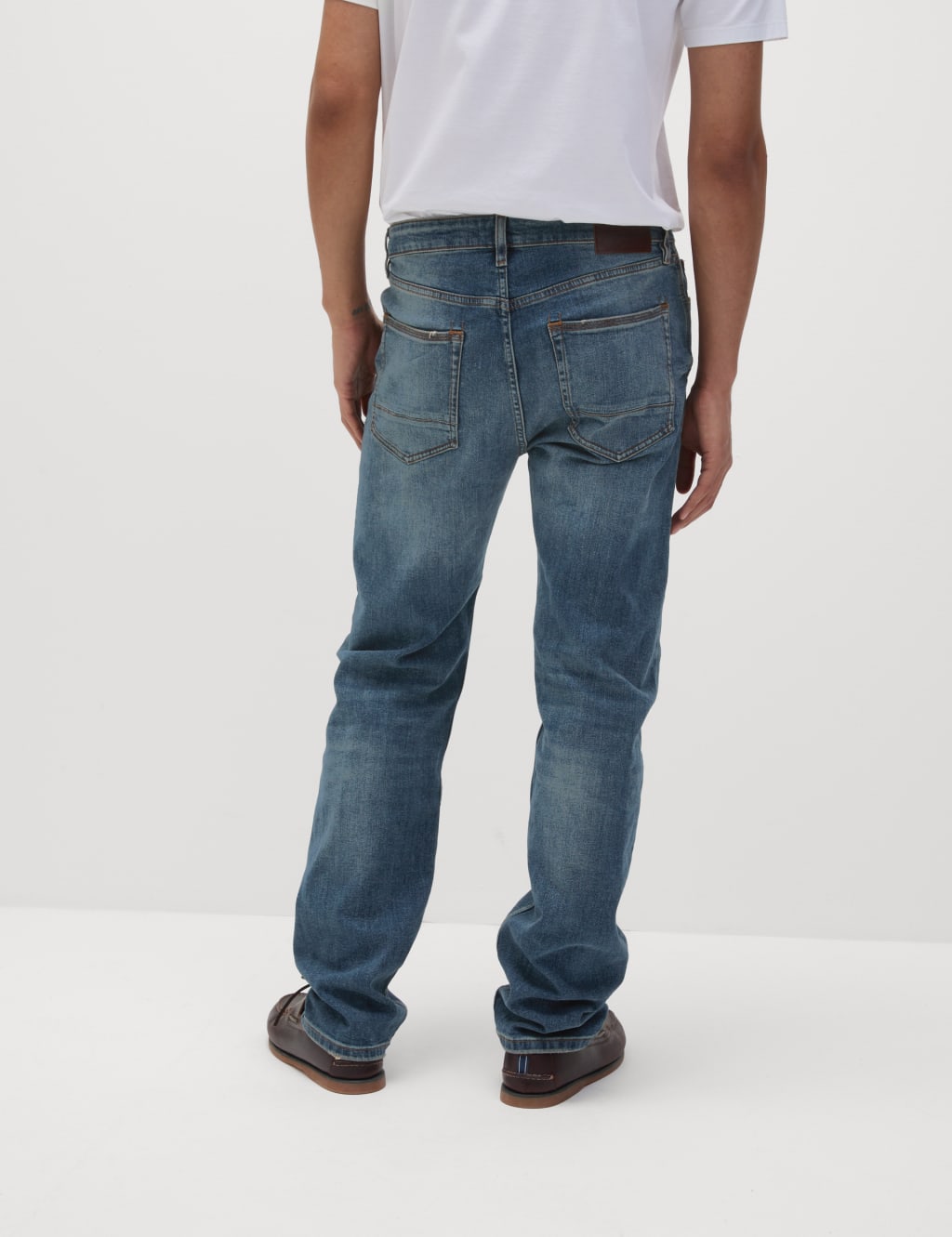 Straight Fit Vintage Wash Stretch Jeans 5 of 6