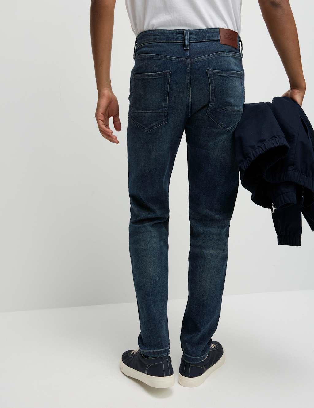 Tapered Fit Vintage Wash Stretch Jeans 1 of 5