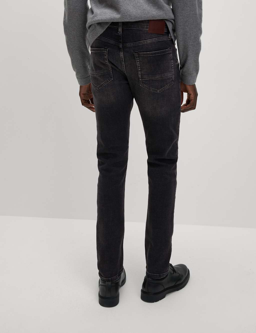 Slim Fit Vintage Wash Crosshatch Jeans 4 of 6