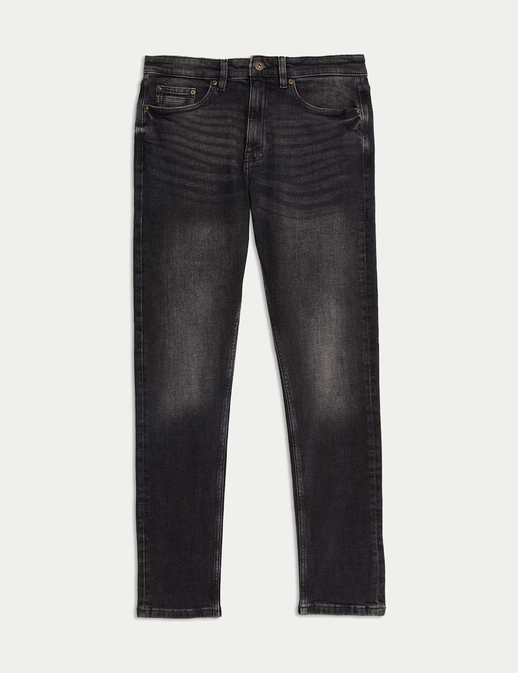 Slim Fit Vintage Wash Crosshatch Jeans 2 of 6