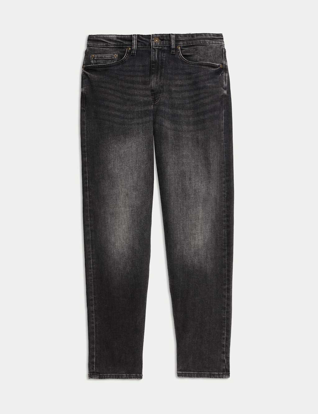 Tapered Fit Vintage Crosshatch Jeans 2 of 6