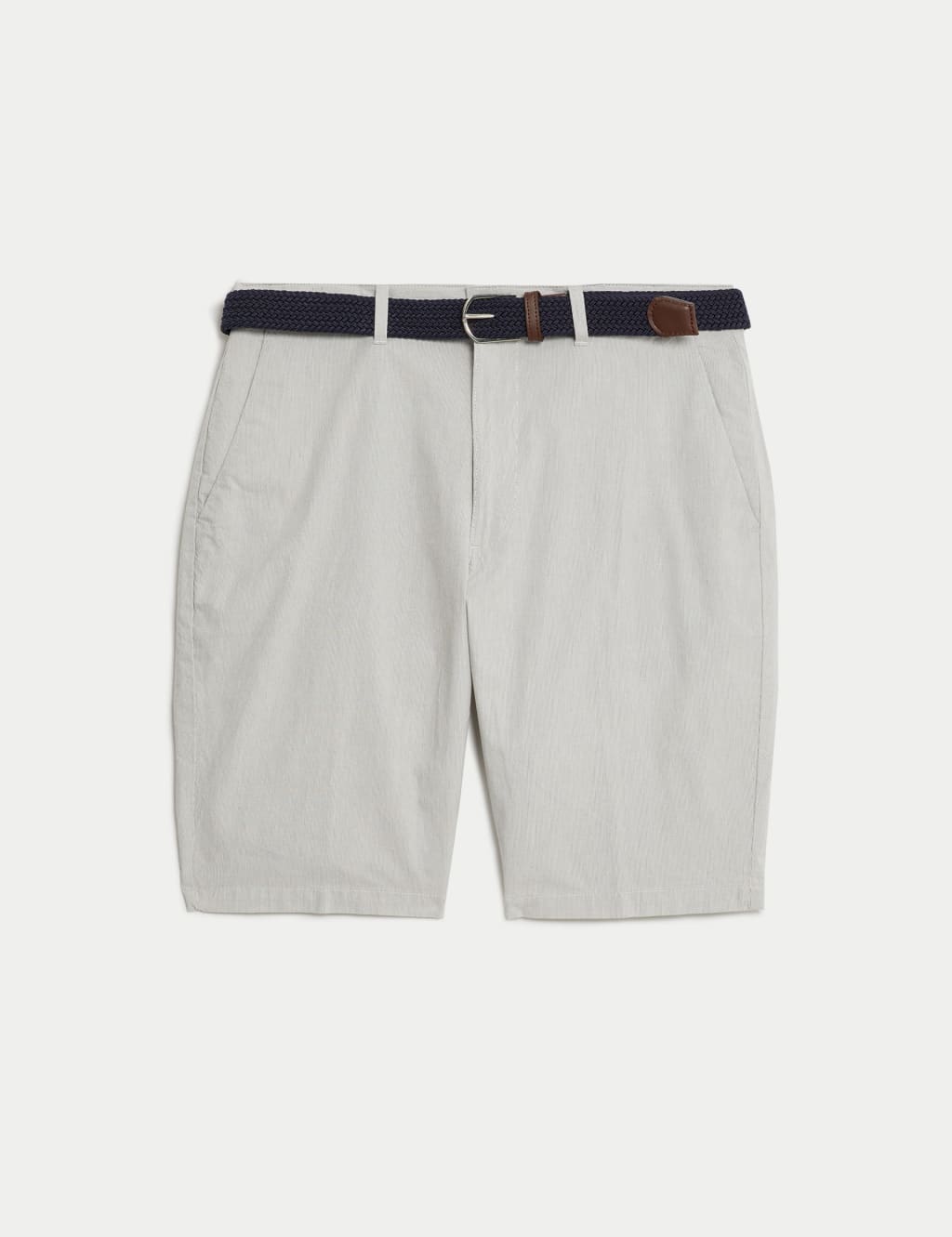 Striped Belted Stretch Chino Shorts 2 of 6