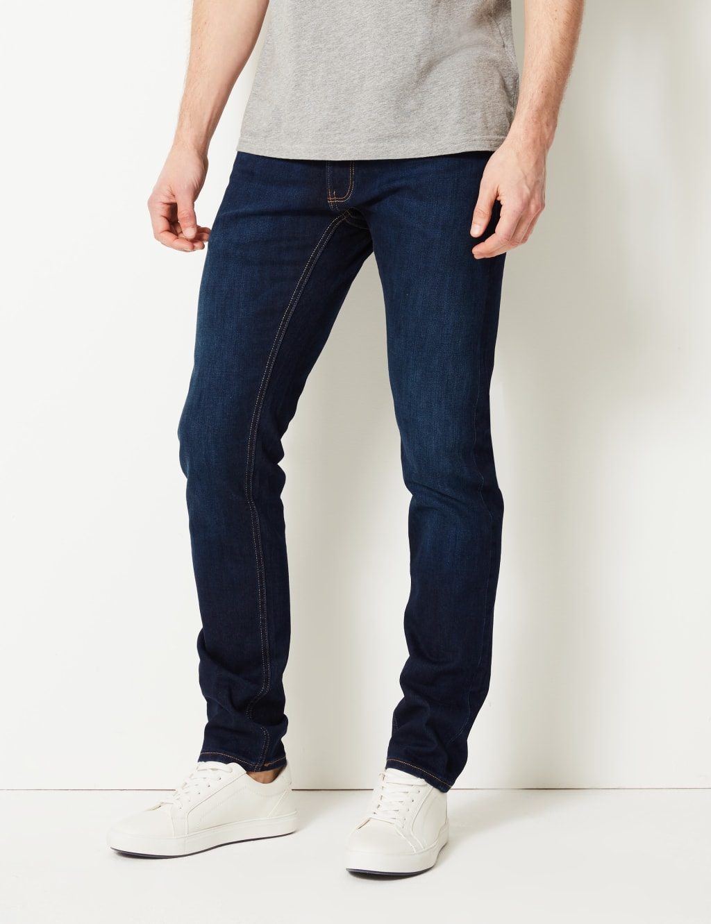 Slim Fit Stretch Travel Jeans M S Collection M S
