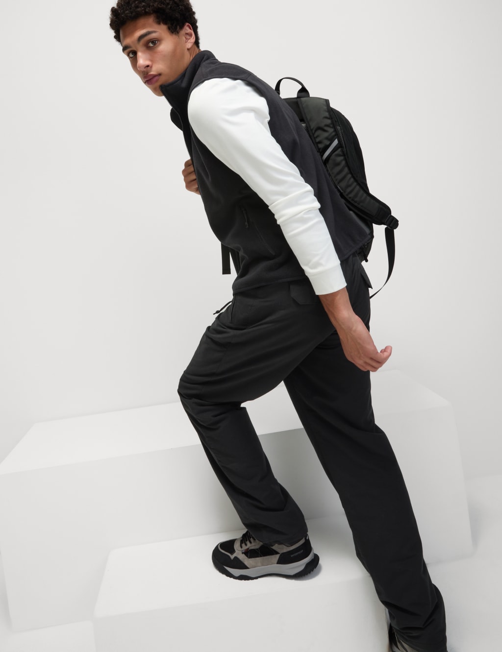 Loose Fit Thermal Fleece Lined Trekking Trousers Goodmove M S