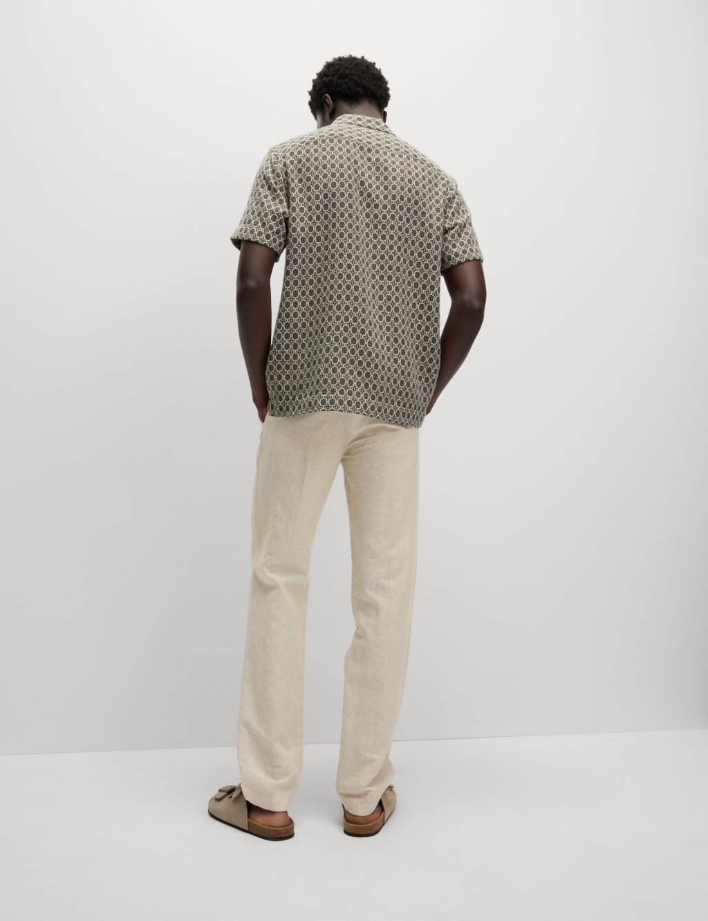 Regular Fit Cotton Linen Blend Chinos 4 of 5