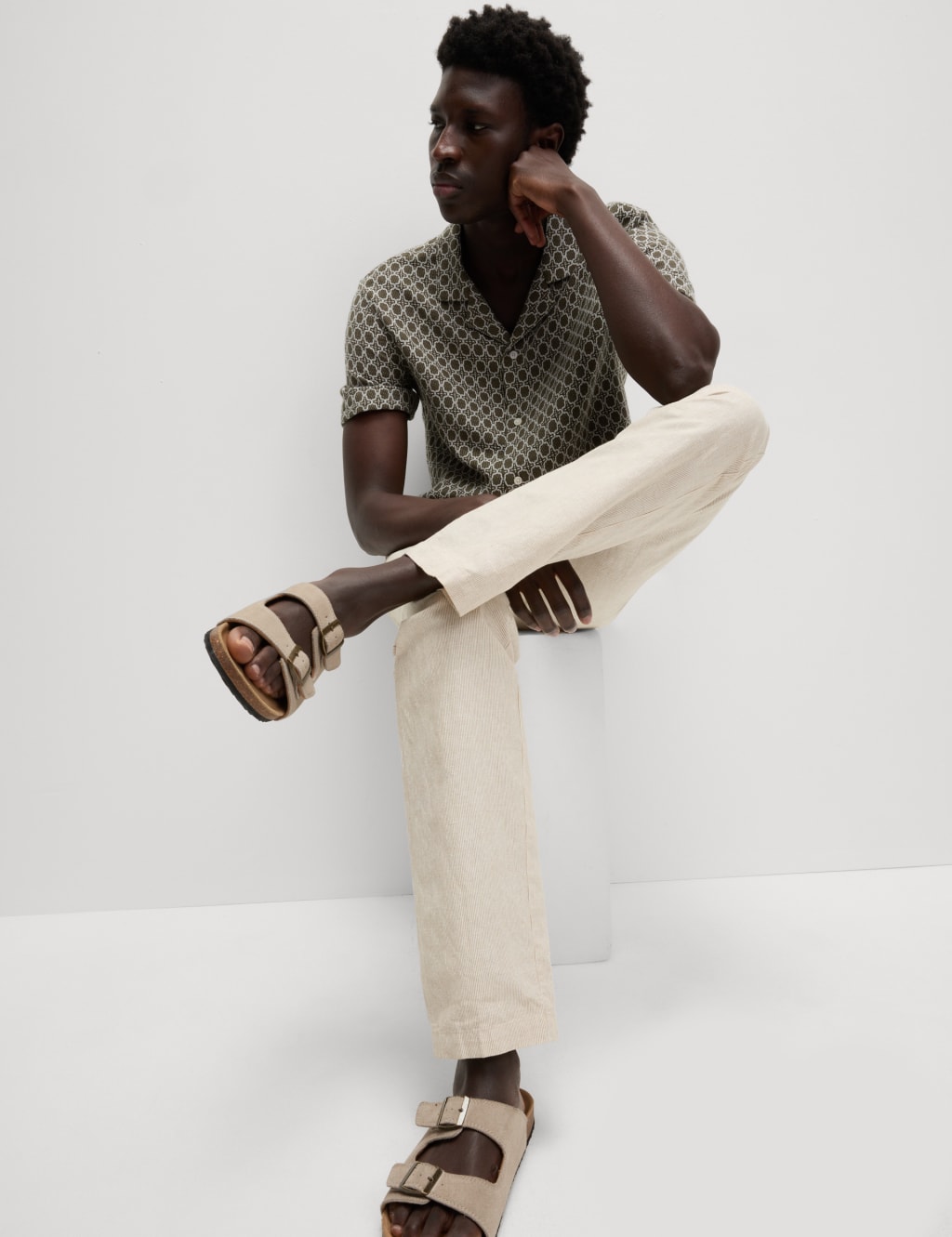 Regular Fit Cotton Linen Blend Chinos 5 of 5
