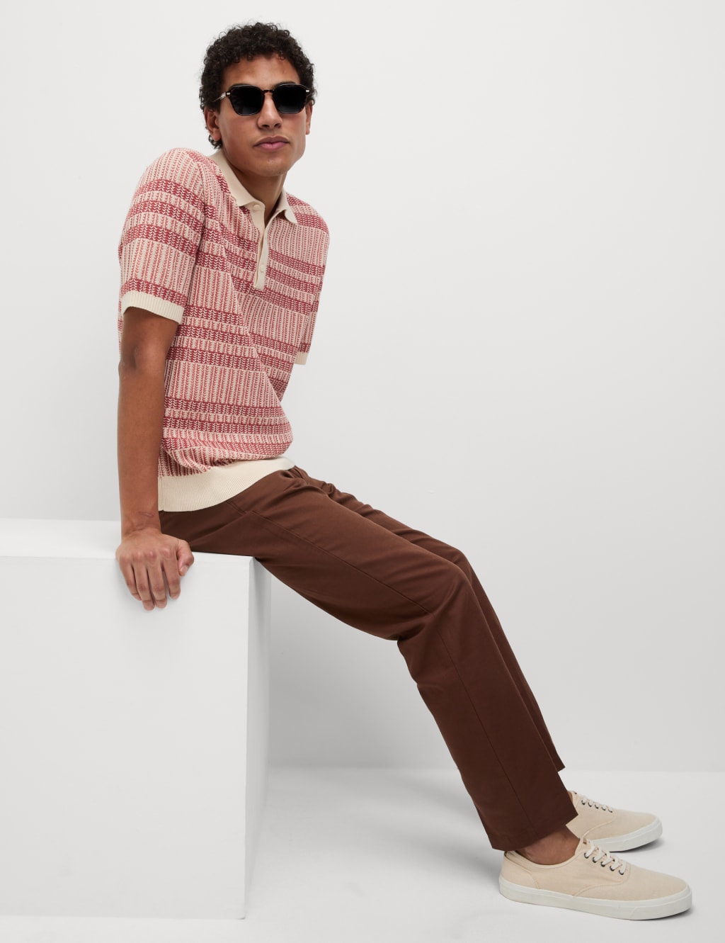 Regular Fit Linen Blend Chinos 4 of 5