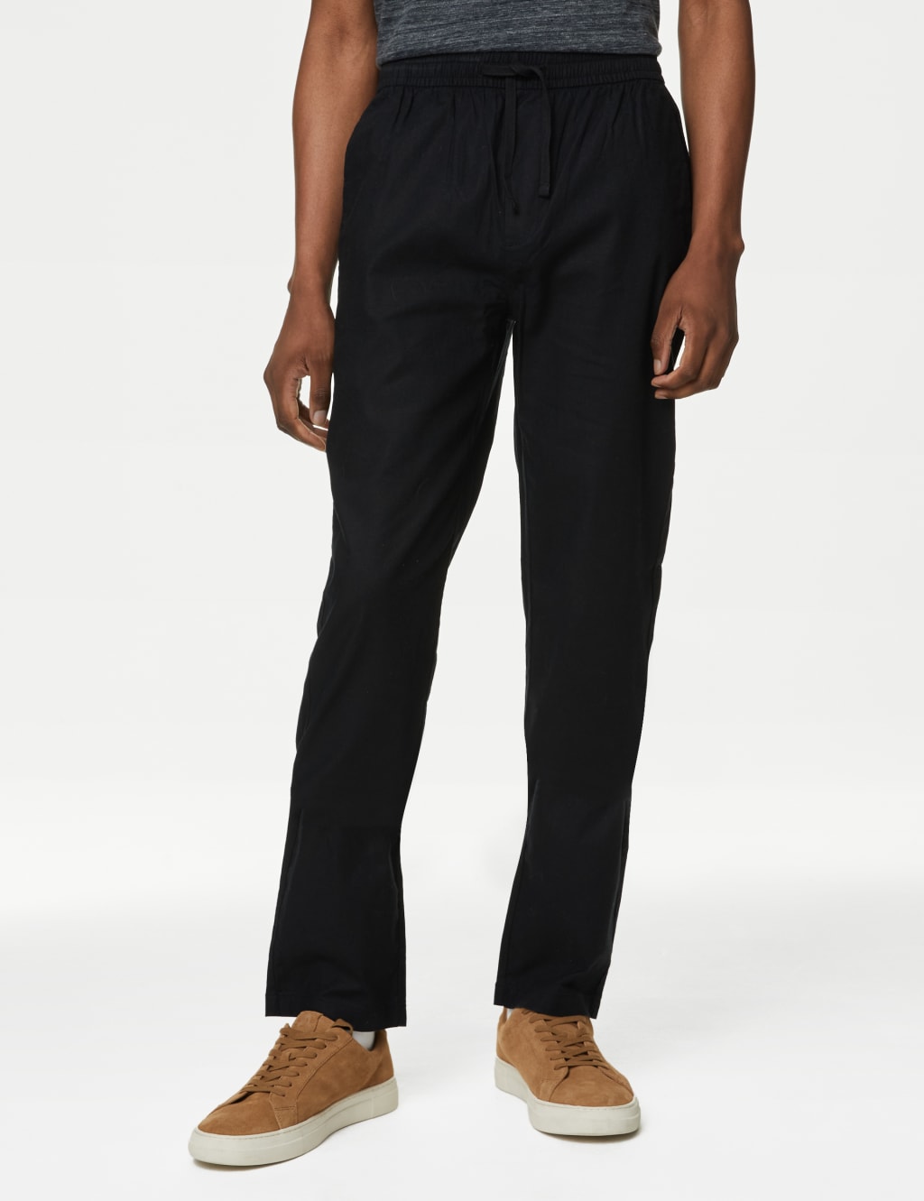 Marks and spencer mens linen trousers top