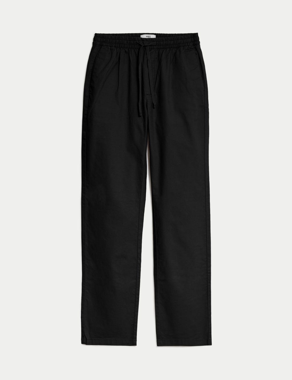 Smart black linen trousers top