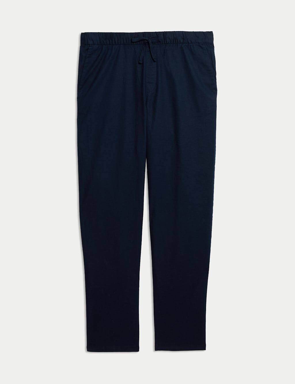 Loose Fit Cotton Linen Blend Elasticated Trousers 2 of 5