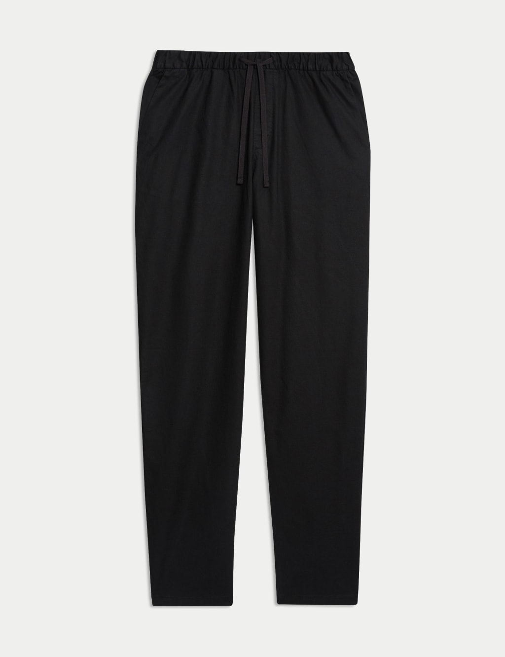 Loose Fit Cotton Linen Blend Elasticated Trousers 2 of 4