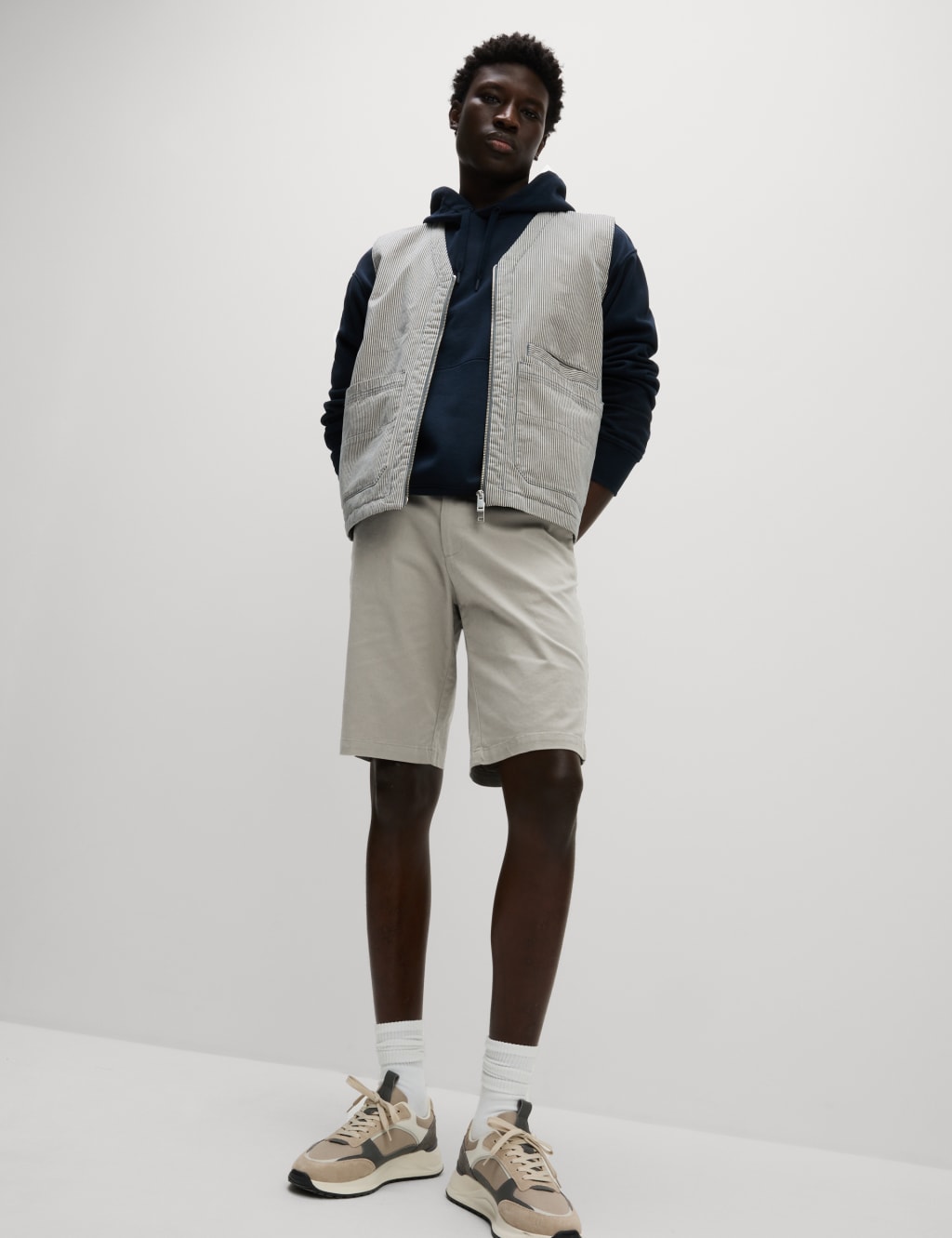Regular Fit Stretch Chino Shorts 3 of 5