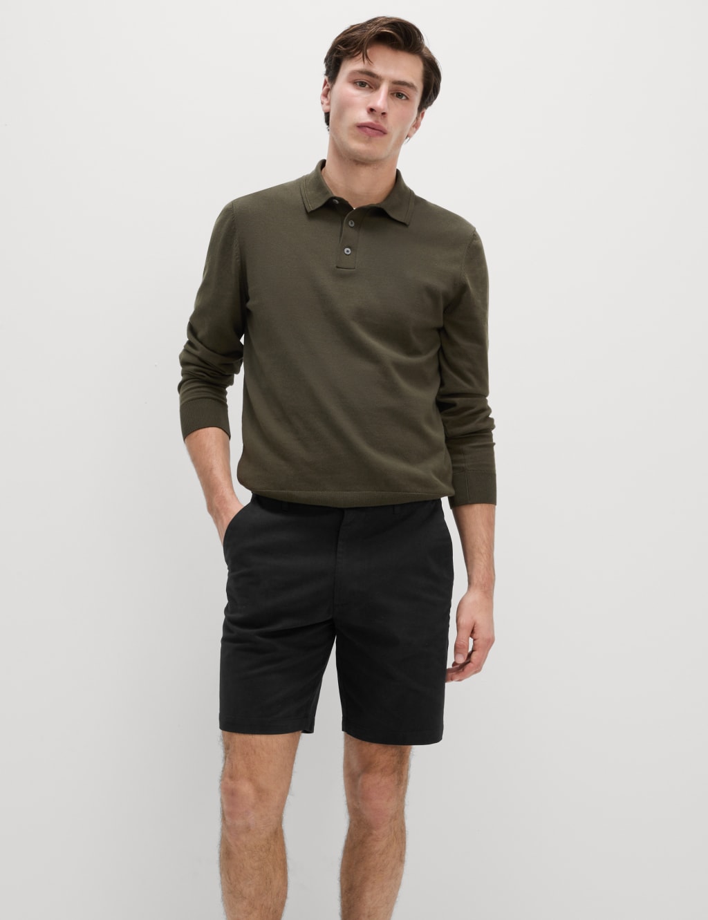 Regular Fit Stretch Chino Shorts 4 of 5