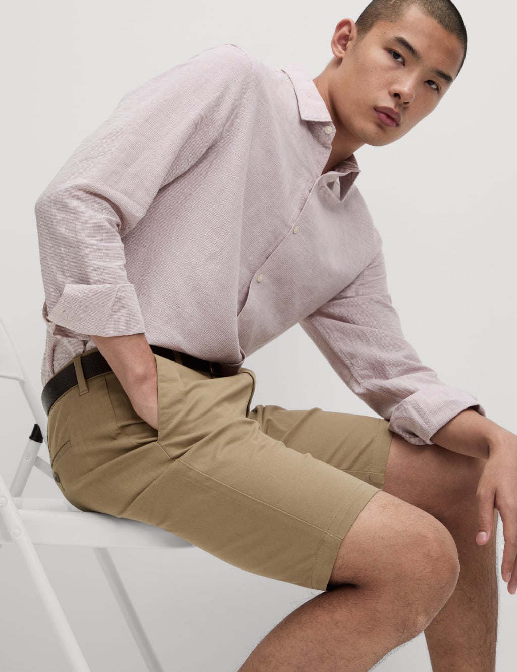 Slim Fit Stretch Chino Shorts 4 of 5