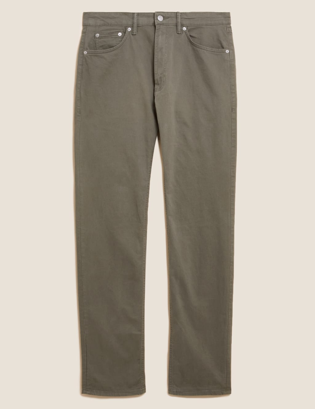 Straight Fit 5 Pocket Stretch Trousers 2 of 2
