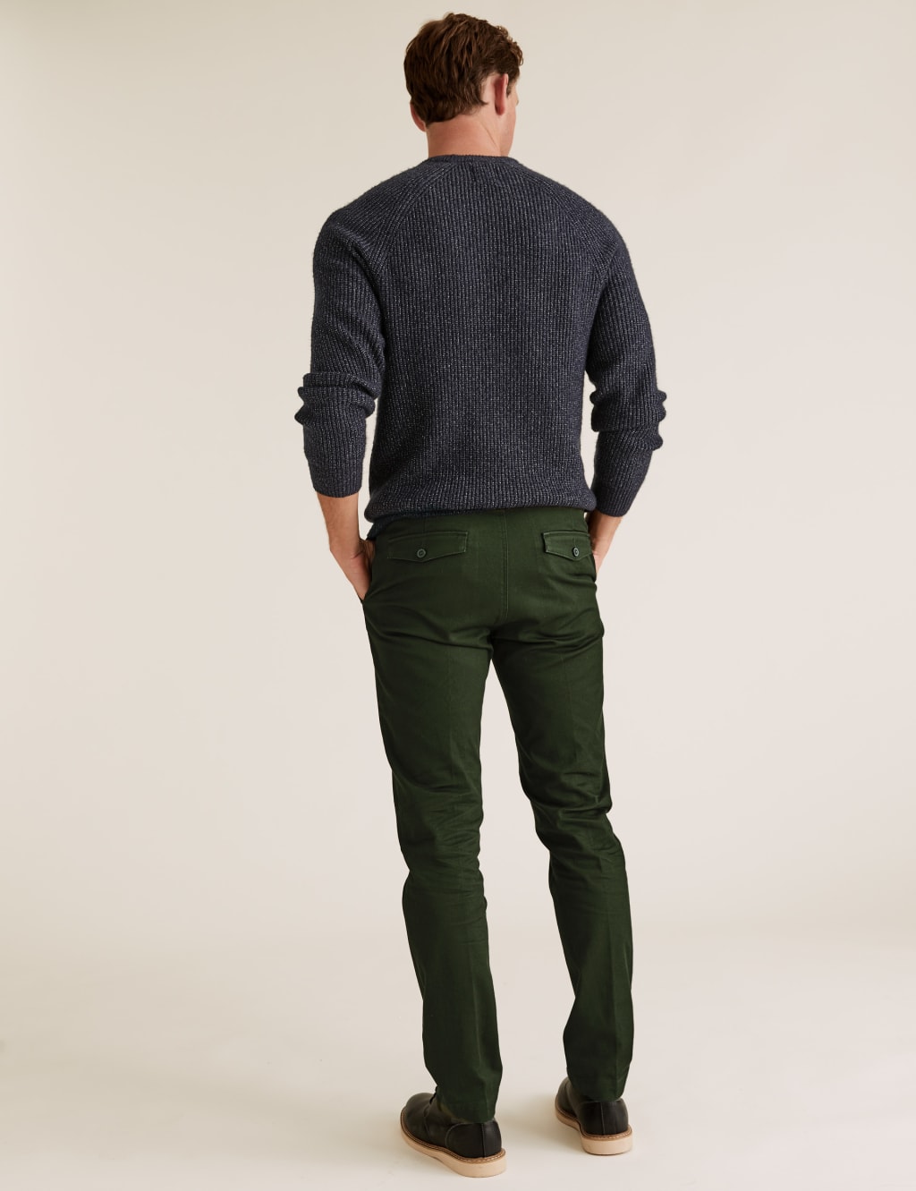 Slim Fit Textured Stretch Chinos 4 of 4