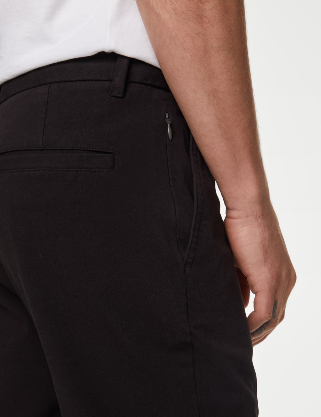 Chinos with zip pockets top
