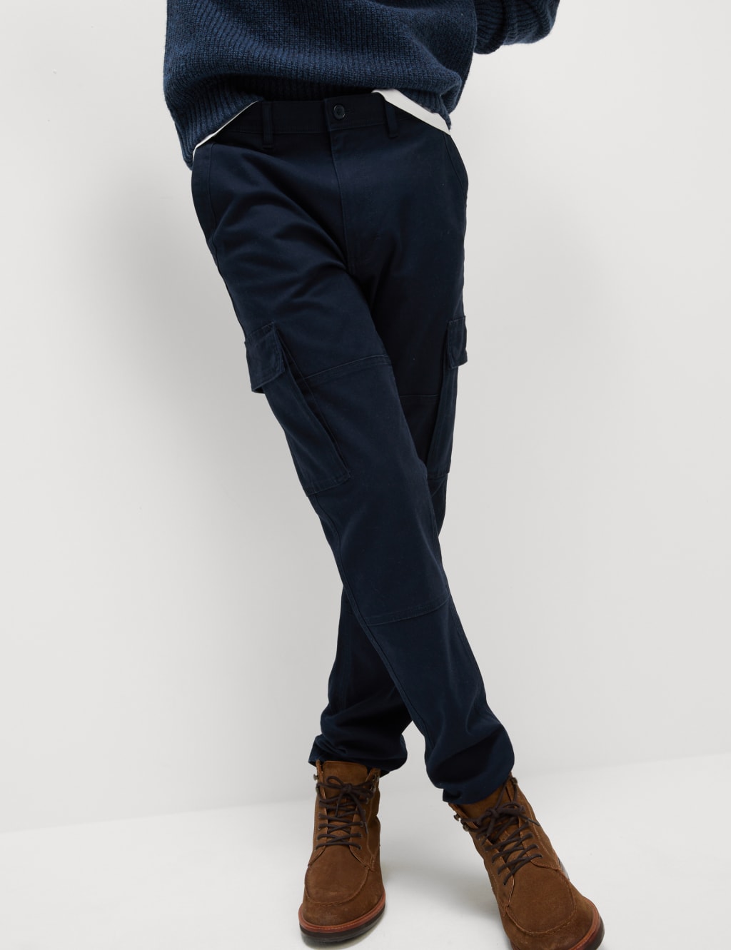 Tapered Fit Stretch Cargo Trousers 4 of 7