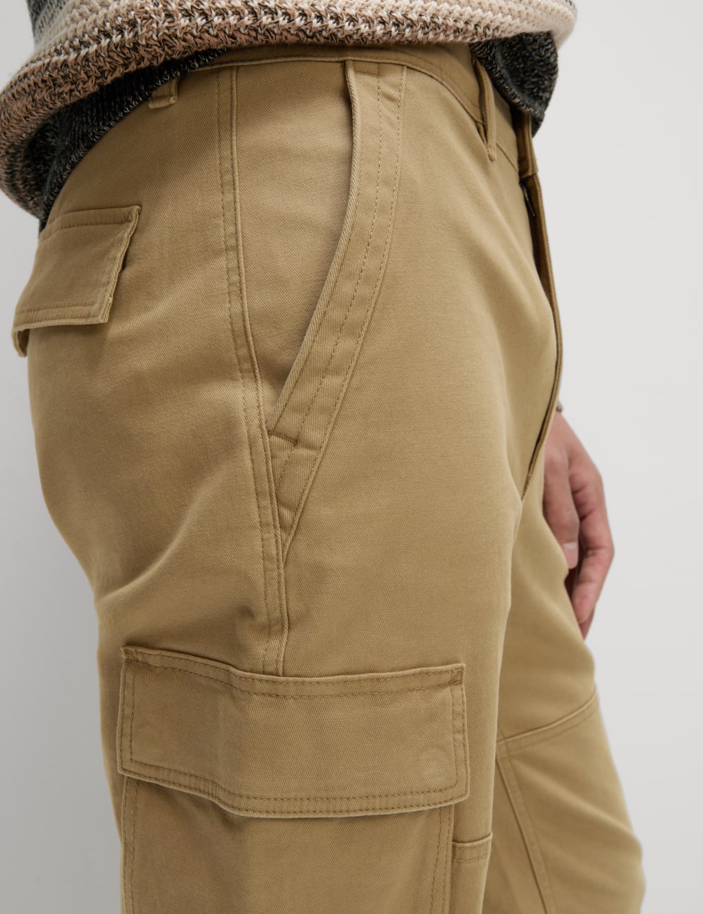 Tapered Fit Stretch Cargo Trousers 4 of 5