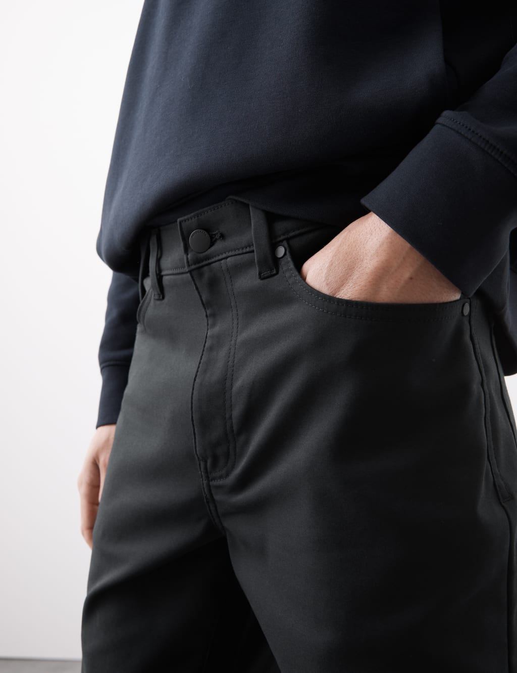 Performance Slim Fit Cotton Rich 5 Pocket Trousers 4 of 6