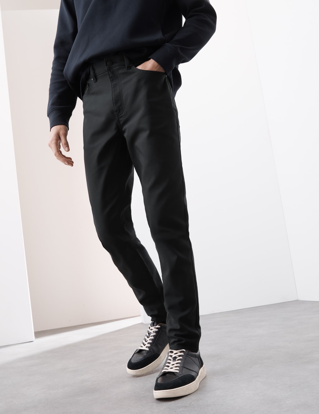 Performance Slim Fit Cotton Rich 5 Pocket Trousers 5 of 6