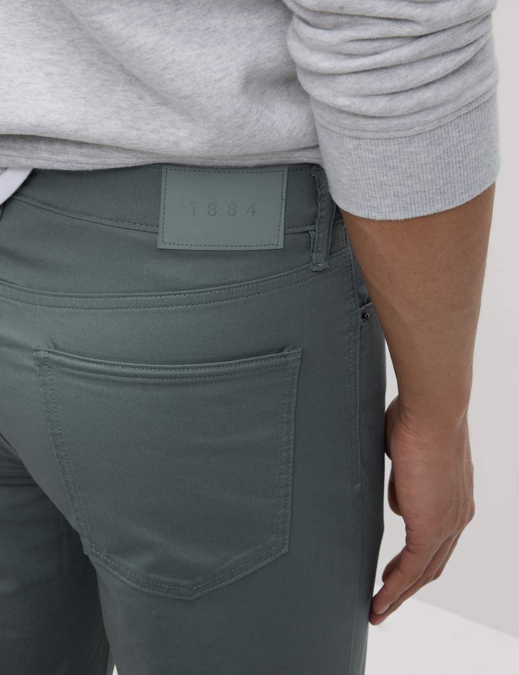 Straight fit Textured 5 Pocket Trousers 5 of 5