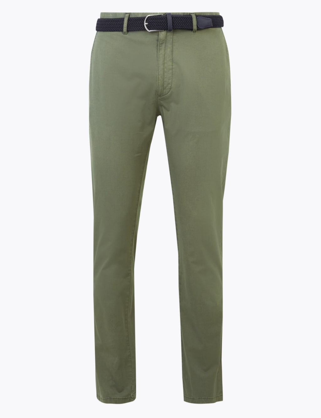 Slim Fit Belted Stretch Chinos 2 of 4