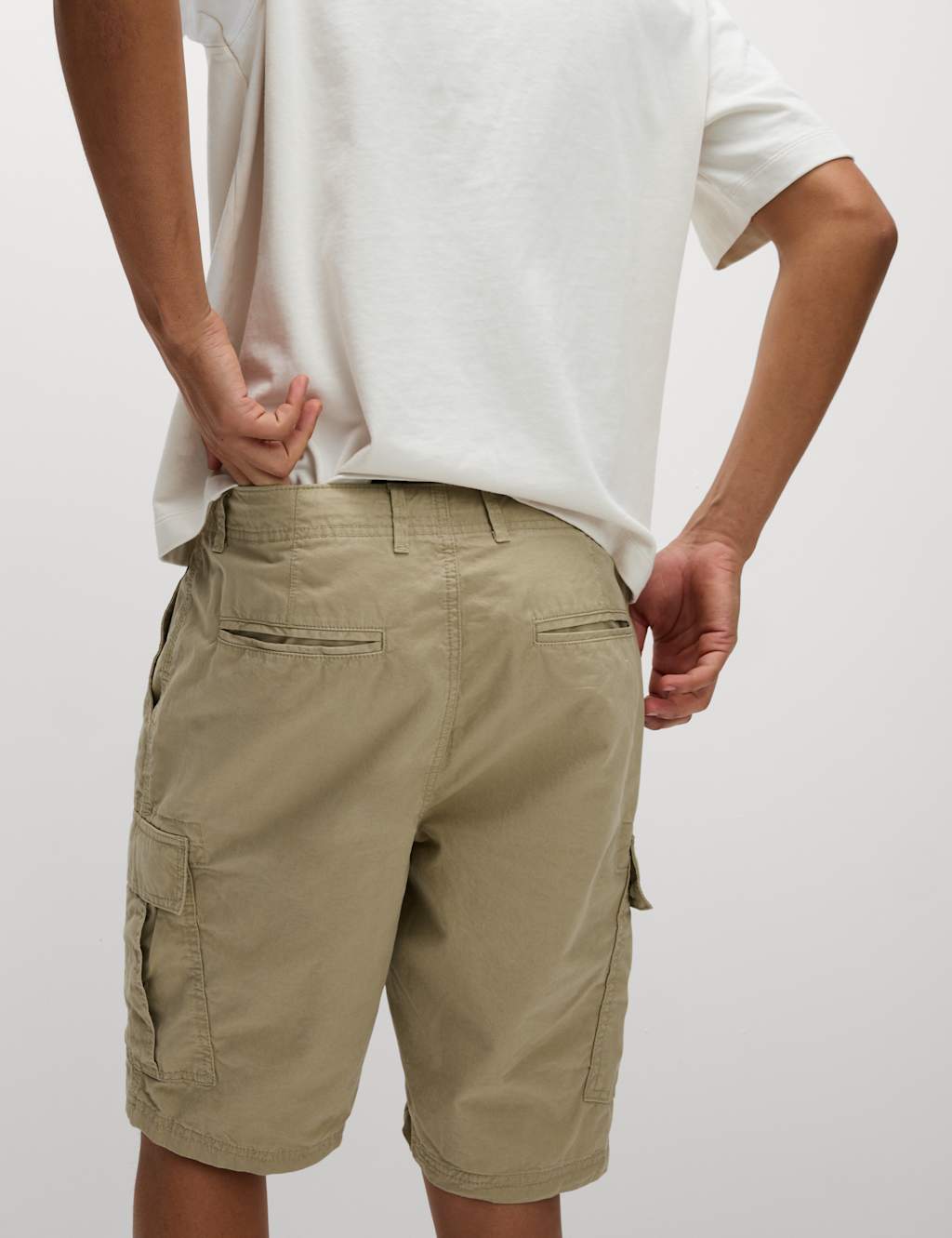 Pure Cotton Cargo Shorts M S Collection M S