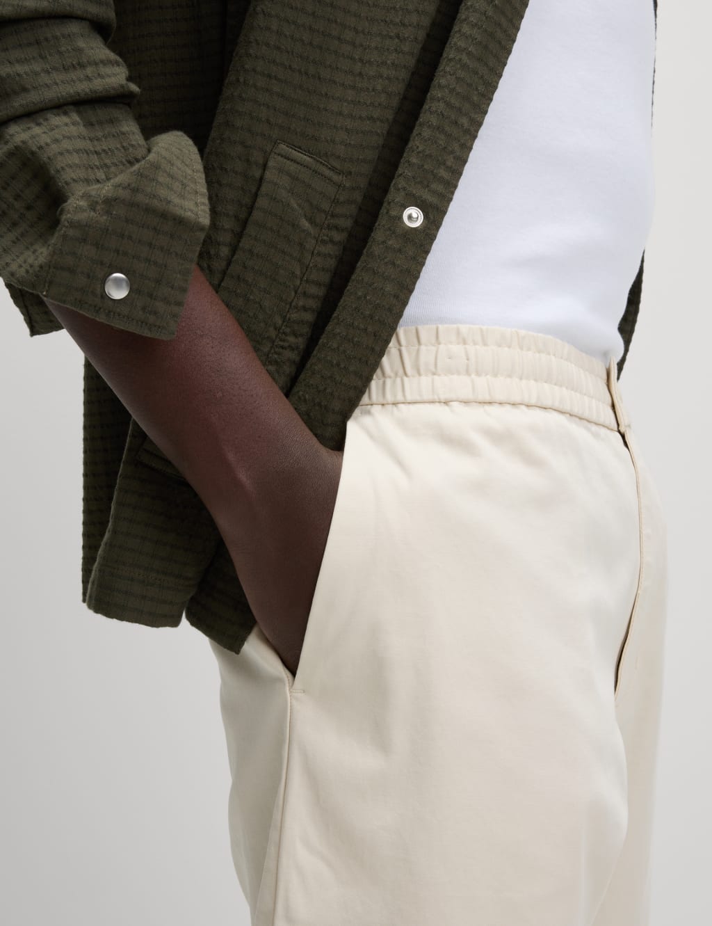 Tapered Fit Elasticated Waist Trousers 6 of 6
