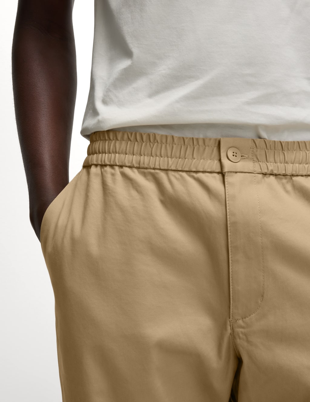 Tapered Fit Elasticated Waist Trousers 3 of 7