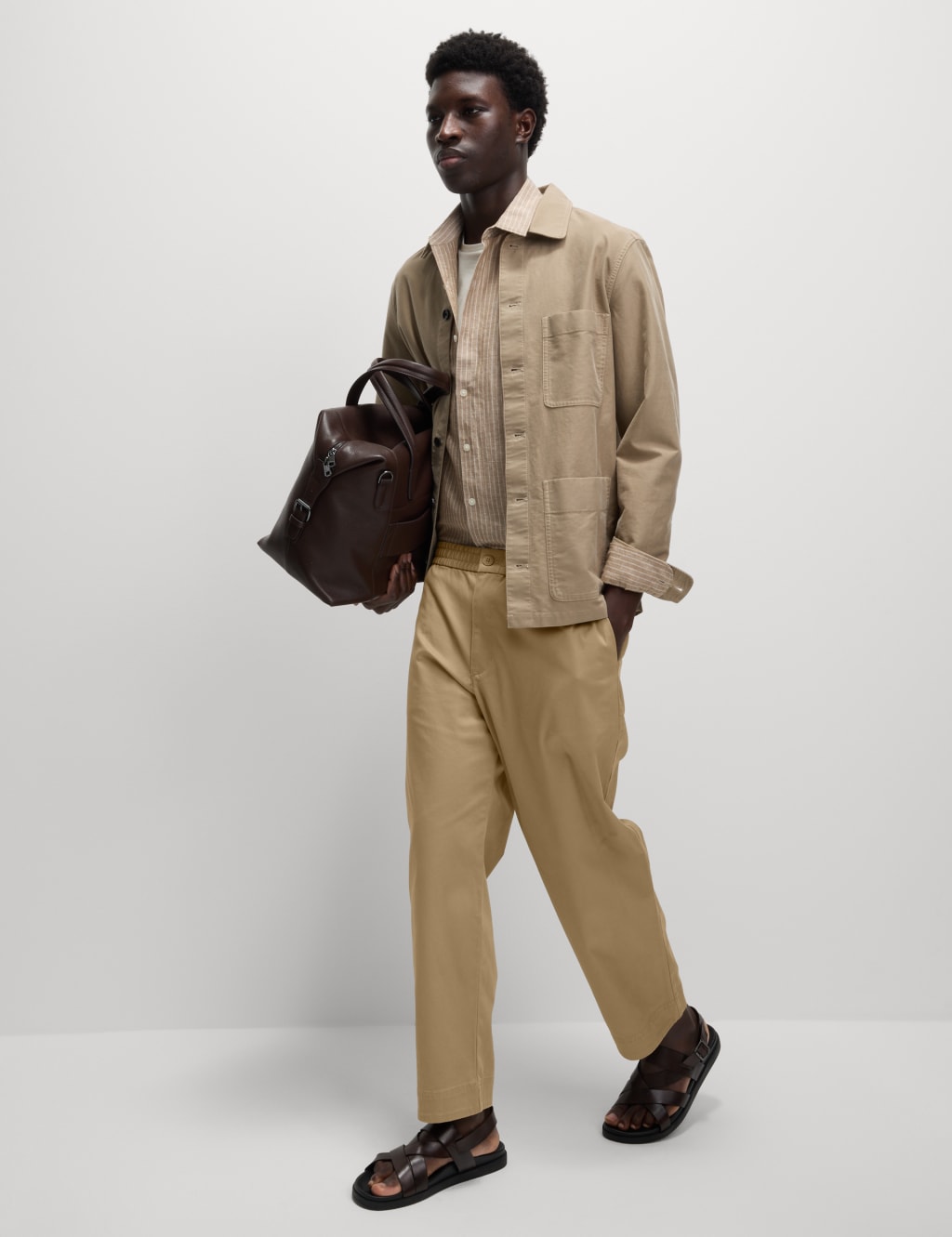 Tapered Fit Elasticated Waist Trousers 7 of 7