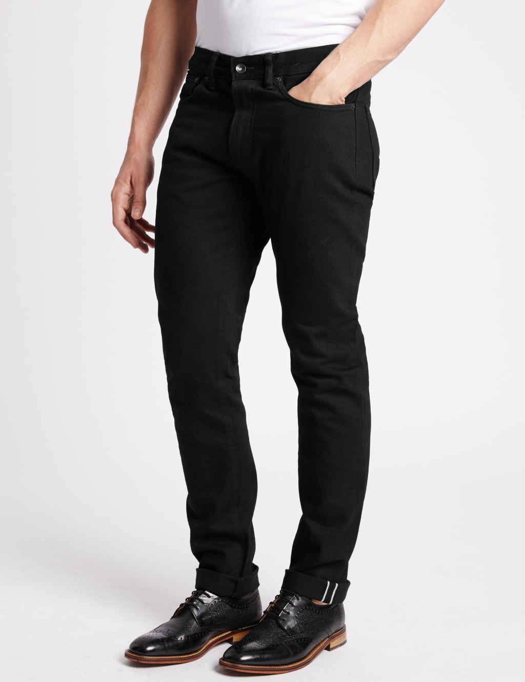 Slim Fit Selvedge Jeans 1 of 7