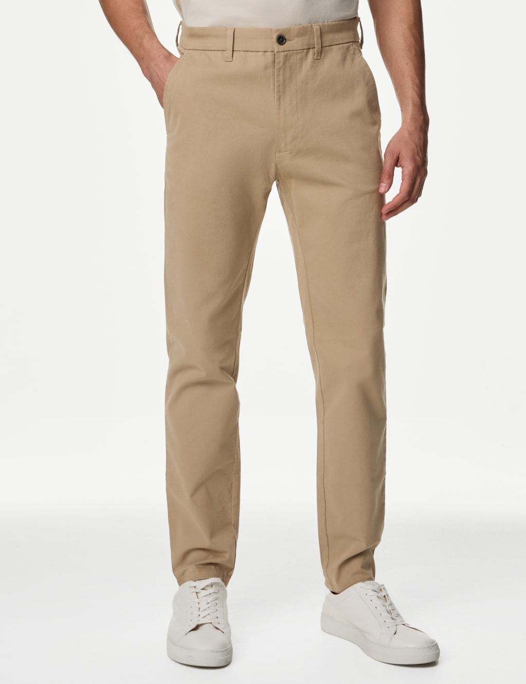 Tapered Fit Stretch Chinos M S Collection M S