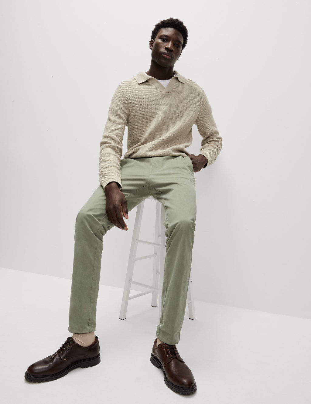 Slim Fit Stretch Chinos 4 of 5